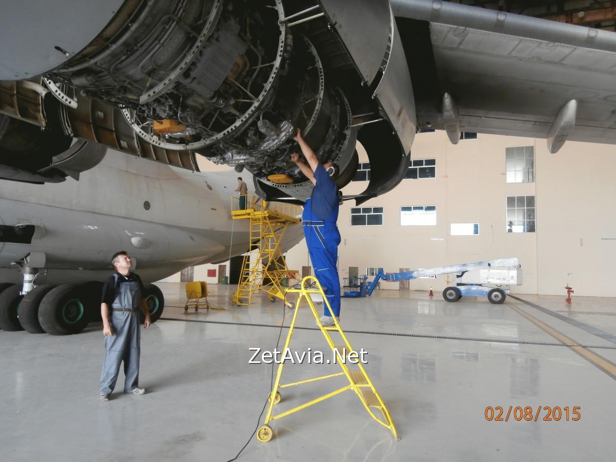 IL-76 engine maintanance