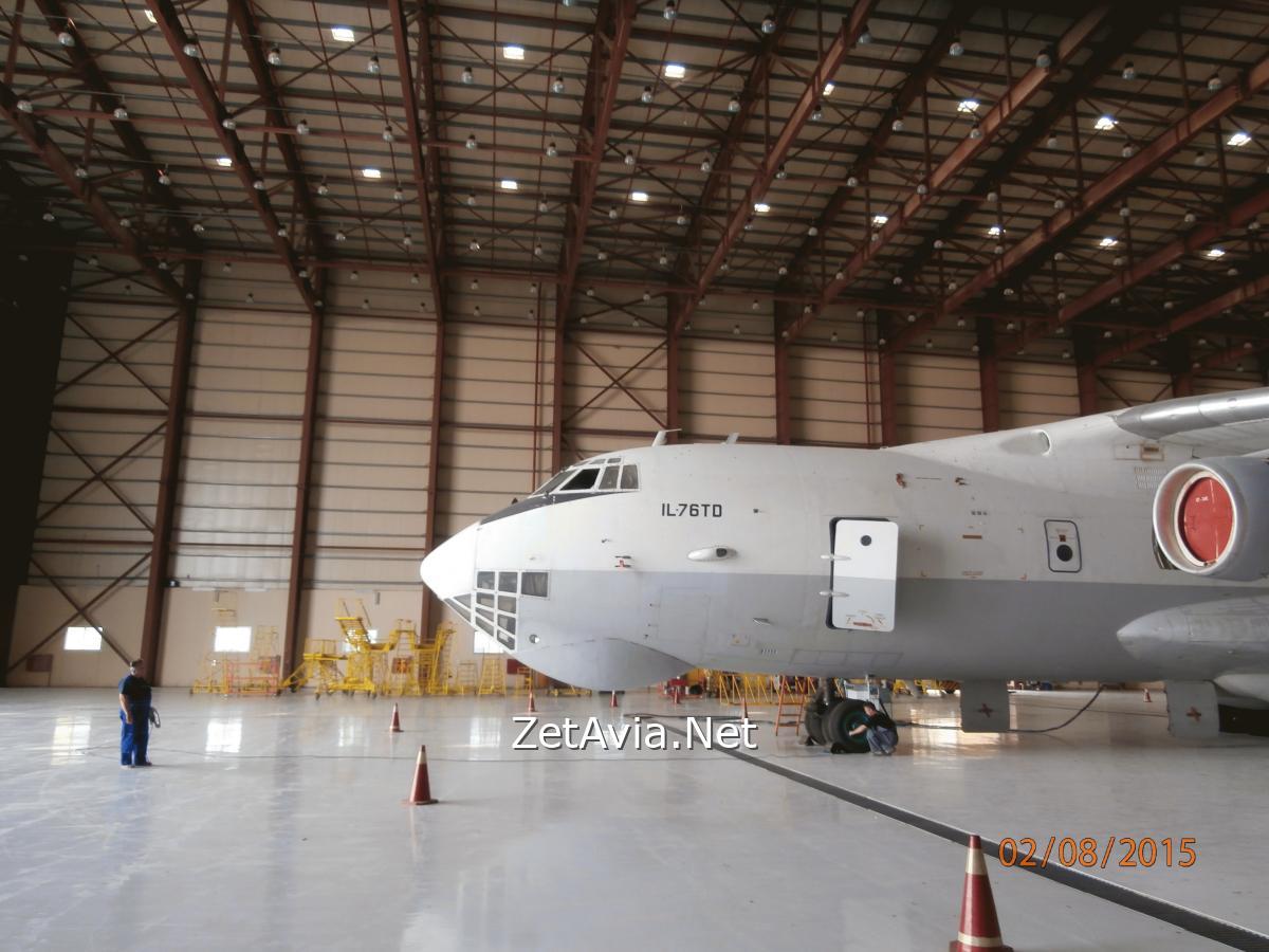 IL-76 in a hangar in Aqaba